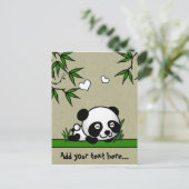 Carte Postale Panda sans méfiance (Debout devant)