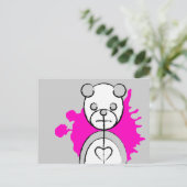 Carte Postale panda splatz. (Debout devant)