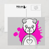 Carte Postale panda splatz. (Devant / Derrière)