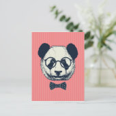 Carte Postale Panda stripes (Debout devant)