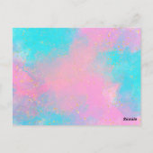 Carte Postale Panda tenant un cœur (Dos)