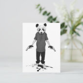 Carte Postale Panda tueuse (Debout devant)