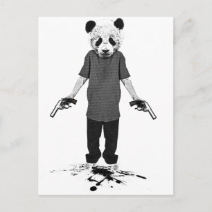 Carte Postale Panda tueuse
