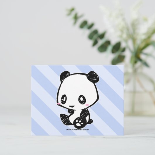 Carte Postale Panda Weetle (Debout devant)