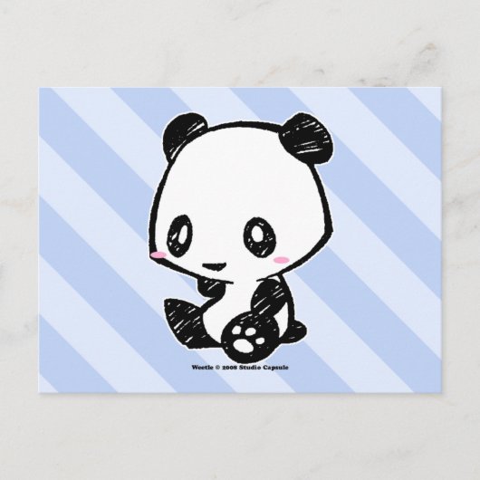 Carte Postale Panda Weetle (Devant)