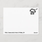 Carte Postale Pandas de sommeil (Dos)