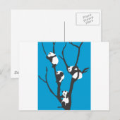 Carte Postale Pandas Hangin' Out (Devant / Derrière)