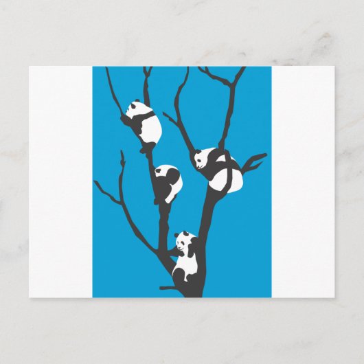 Carte Postale Pandas Hangin' Out (Devant)