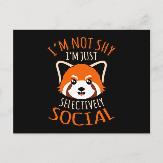 Carte Postale Pandas rouges sélectivement social Pet animal anim (Devant)