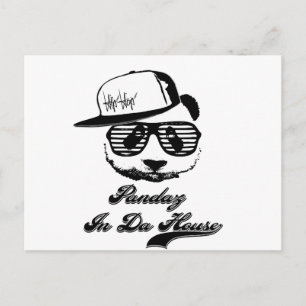 Carte Postale Pandaz À Da House. Panda du ghetto