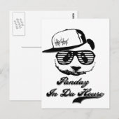 Carte Postale Pandaz À Da House. Panda du ghetto (Devant / Derrière)