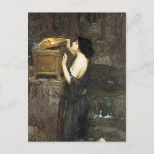 Carte Postale Pandora, by John William Waterhouse, 1896
