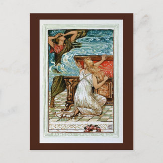 Carte Postale Pandora ouvre la boîte