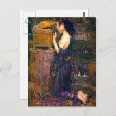 Carte Postale Pandora par John William Waterhouse (Devant / Derrière)
