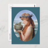 Carte Postale Pandora par Sir Lawrence Alma-Tadema (Devant / Derrière)
