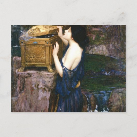 Carte Postale Pandora's Box - John William Waterhouse (Devant)