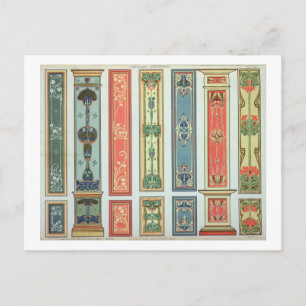 Carte Postale Panel designs, plate XII from 'Modern Ornament' pu