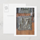 Carte Postale Panel from the left hand door, 12th century (Devant / Derrière)