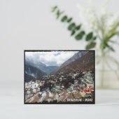 Carte Postale Pangboche, vues du sentier de l'Everest, Himalaya (Debout devant)