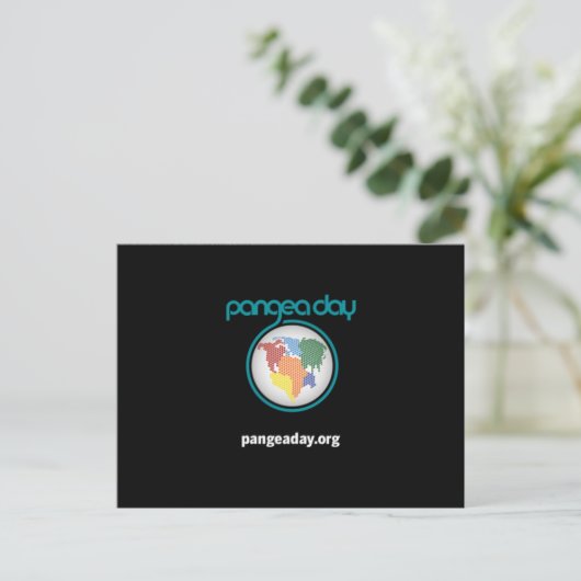 Carte postale Pangea Day (Debout devant)