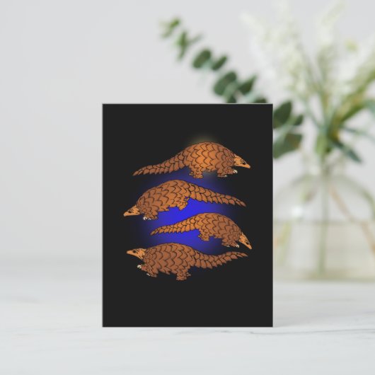 Carte Postale Pangolin Cadeaux Hommes Pangolin Lover Femmes Pang (Debout devant)
