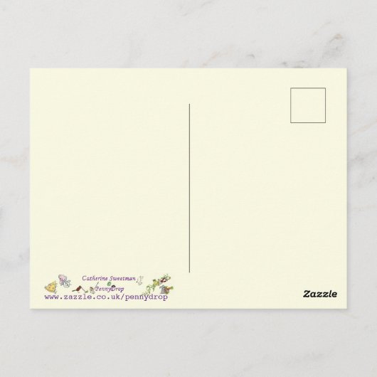 Carte Postale Pangolin Espèces en voie de disparition Art animal (Dos)