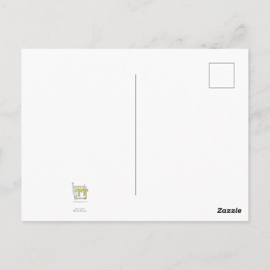 Carte postale Pangolin 'pendre là-dedans' (Dos)