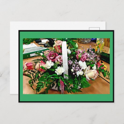 CARTE POSTALE PANIER AVEC ANSE (Devant / Derrière)