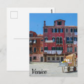 Carte Postale Panier avec boîtes à Venise (Devant / Derrière)