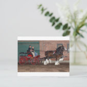 Carte Postale Panier Clydesdales (Debout devant)