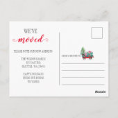 Carte Postale Panier d'arbre de Noël Nous avons déplacé les vaca (Dos)