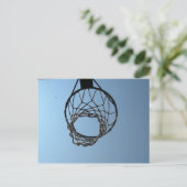Carte Postale panier de basket (Debout devant)
