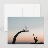 Carte Postale Panier de Basketball Incroyable (Devant / Derrière)