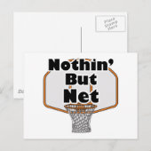 Carte Postale panier de basketball nothin but net (Devant / Derrière)