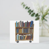 Carte Postale Panier de bibliothèque (Debout devant)