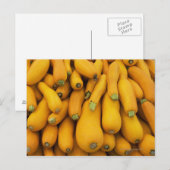 Carte Postale Panier de courgette jaune (Devant / Derrière)