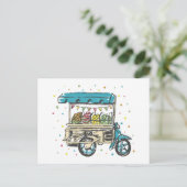 Carte Postale Panier de fruits d'aquarelle (Debout devant)