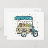 Carte Postale Panier de fruits d'aquarelle (Devant / Derrière)