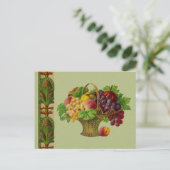 Carte postale Panier de fruits d'art vintage (Debout devant)