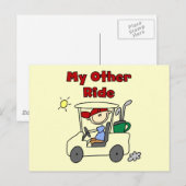 Carte Postale Panier de golf Autres t-shirts et cadeaux de rando (Devant / Derrière)