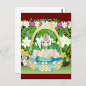 Carte Postale Panier de Pâques (Devant / Derrière)