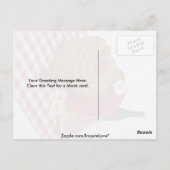 Carte Postale Panier de pique-nique et tranches de pastèque (Dos)