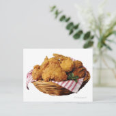 Carte Postale Panier de poulet frit (Debout devant)