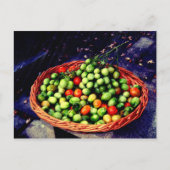 Carte Postale Panier de tomates (Devant)