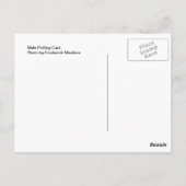 Carte Postale Panier de traction de Mule (Dos)