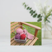 Carte Postale panier de tricot (Debout devant)