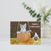 Carte Postale Panier d'Halloween d'Annie /Kitten (Debout devant)