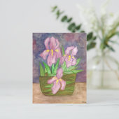 Carte postale Panier Iris (Debout devant)