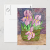 Carte postale Panier Iris (Devant / Derrière)