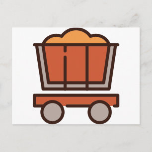 Carte Postale Panier mine